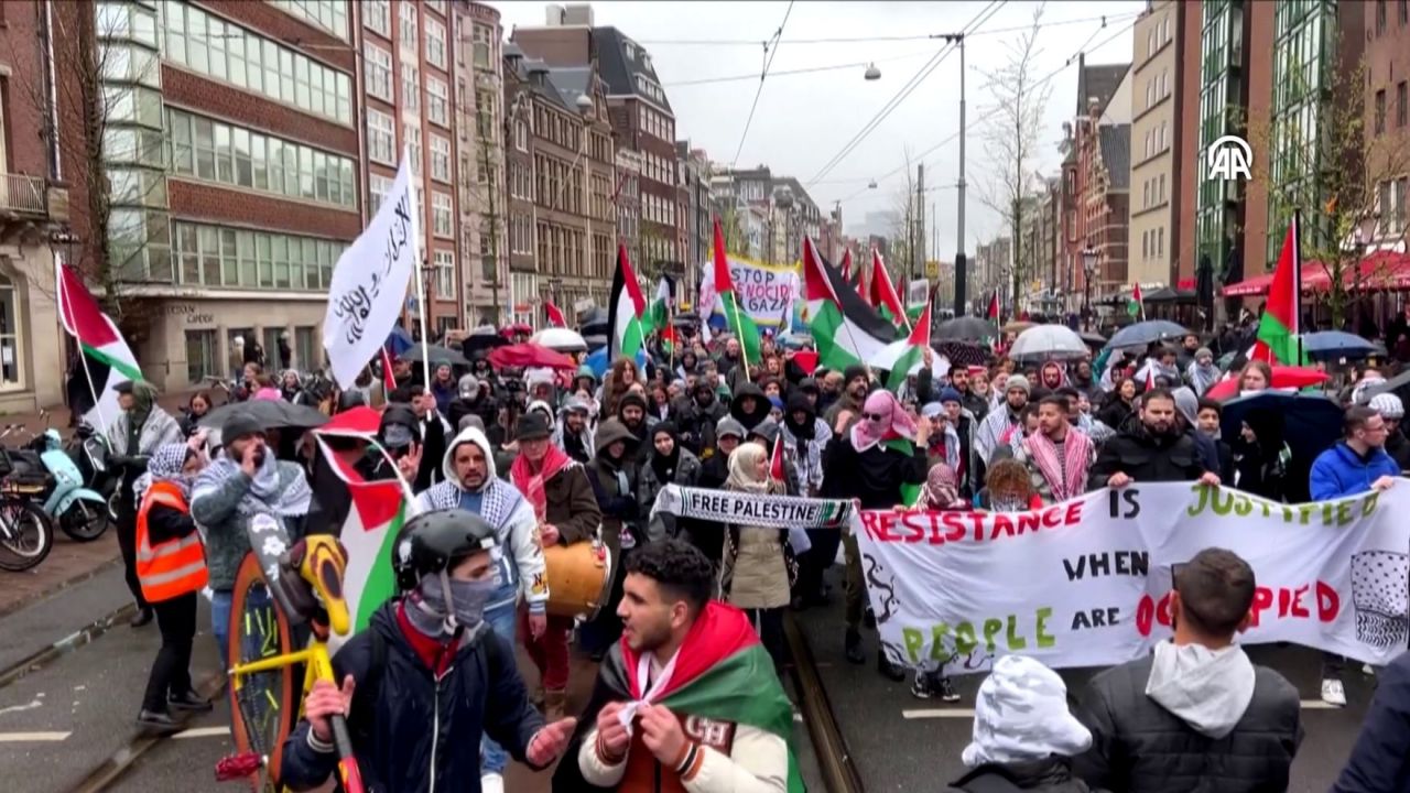 Avrupa Gazze için ayakta! Almanya- Fransa- Hollanda... Sokaklarda 'derhal ateşkes' çağrısı 5