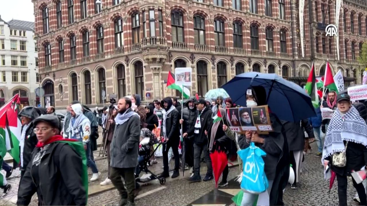 Avrupa Gazze için ayakta! Almanya- Fransa- Hollanda... Sokaklarda 'derhal ateşkes' çağrısı 7