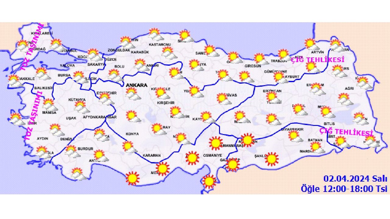 2 Nisan 2024 Türkiye geneli hava durumu | İşte il il beklenen sıcaklıklar... 4