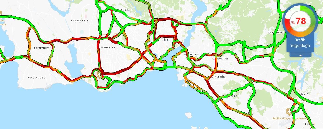 İstanbul'da trafik yoğunluğu yaşanıyor! İşte son durum! 5