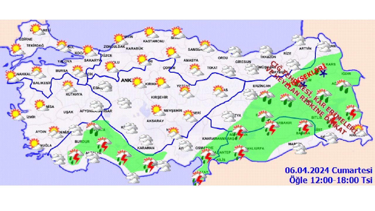 6 Nisan 2024 Türkiye geneli hava durumu | İşte il il beklenen hava sıcaklıkları... 3