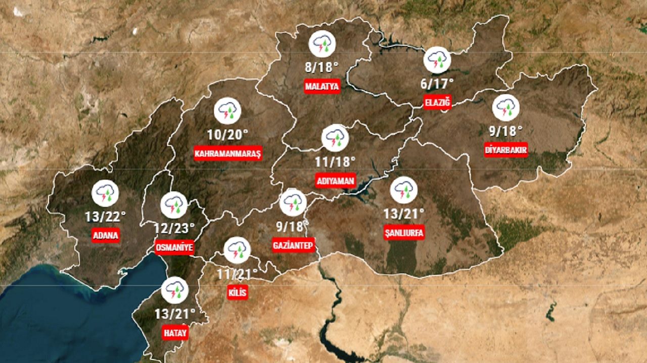 Meteoroloji deprem bölgesi hava durumu raporu yayınlandı! İşte 11 ilde hava durumu... 2