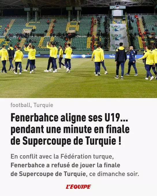 Tarihi Süper Kupa maçı tüm dünyada yankı uyandırdı! Dış basın Fenerbahçe'nin protestosunu manşetlerine taşıdı... 5
