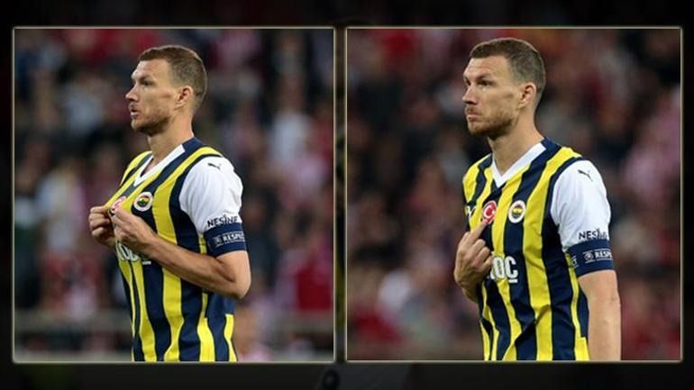 Fenerbahçeli Edin Dzeko'dan Türk bayraklı tepki! 3