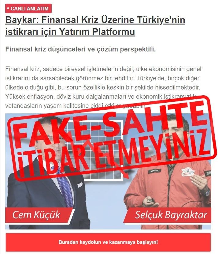 Baykar'dan uyarı: Halka açık bir şirket olmayan Baykar, hiçbir zaman yatırım teklifinde bulunmamaktadır” 4