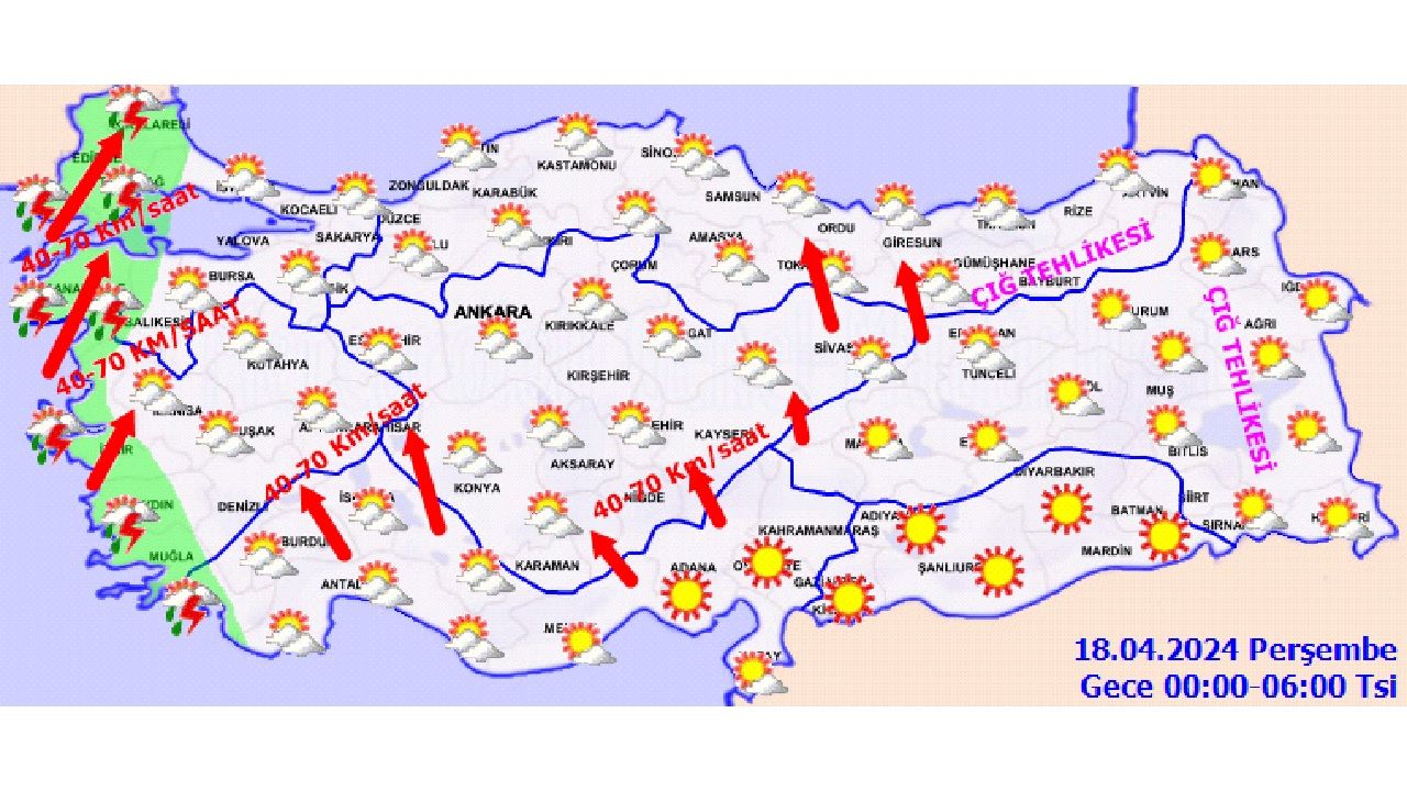 Türkiye geneli hava durumu 18 Nisan 2024 Perşembe! Meteoroloji'den o iller için uyarı geldi... 2