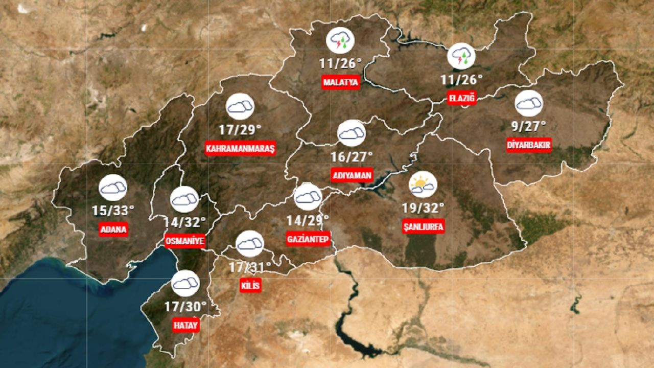 18 Nisan 2024 Deprem bölgesi hava durumu! Meteoroloji 11 il için hava tahmin raporu yayınladı... 2
