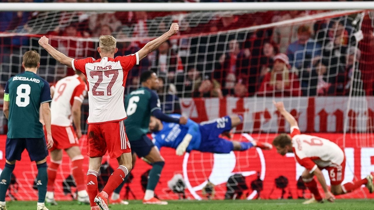 Şampiyonlar Ligi yarı finaline adını Bayern Münih yazdırdı! Bayern Münih: 1 Arsenal :0 5