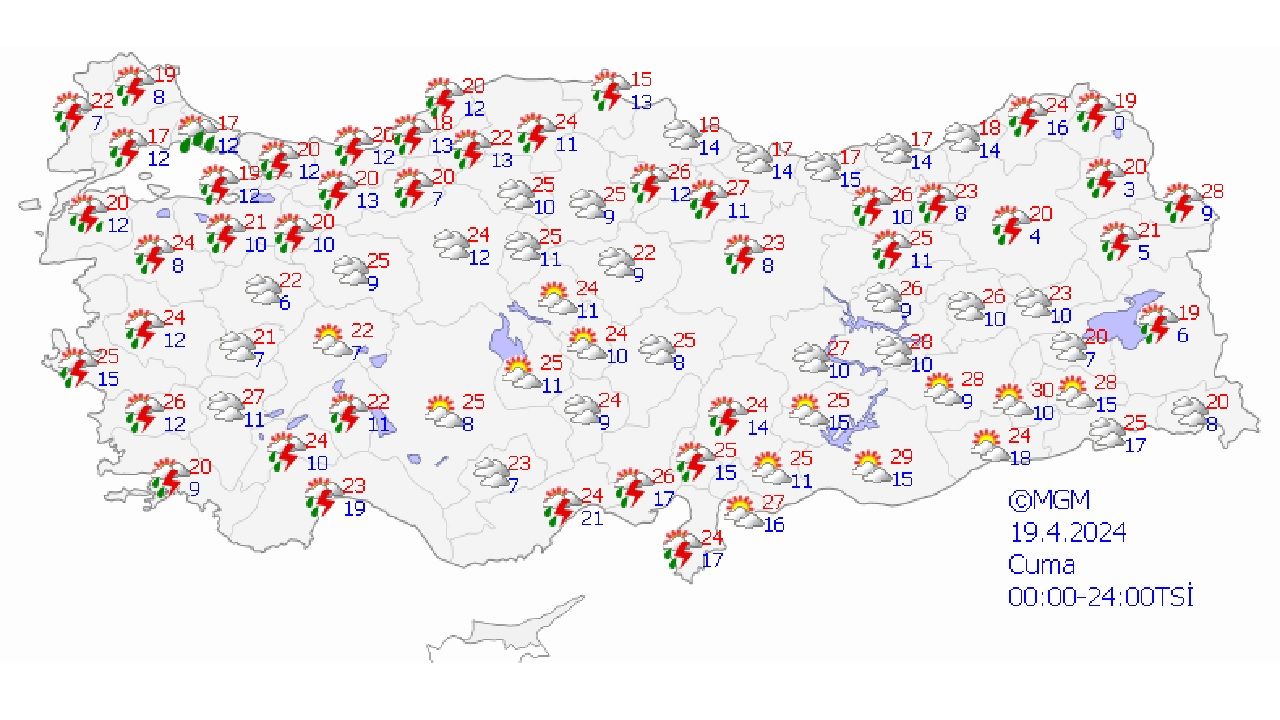Meteoroloji'den Çanakkale ve çevresi için kuvvetli yağış uyarısı geldi! İşte 19 Nisan 2024 Türkiye geneli hava durumu... 1