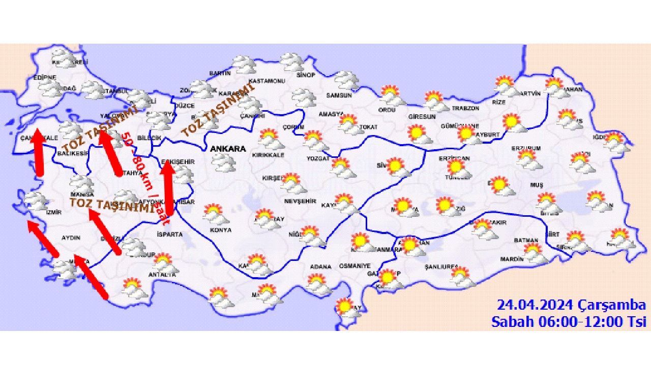 24 Nisan 2024 Türkiye geneli hava durumu! İşte il il beklenen hava sıcaklıkları... 3