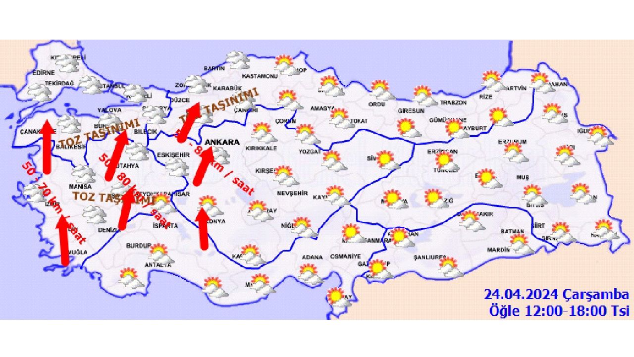 24 Nisan 2024 Türkiye geneli hava durumu! İşte il il beklenen hava sıcaklıkları... 4
