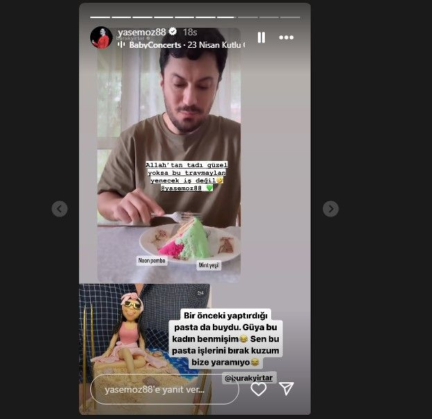 Doğum günü pastası hiç beğenilmeyen Yasemin Sakallıoğlu'ndan cevap geldi! 5