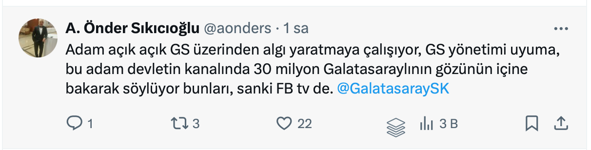 TRT Spor yorumcusundan olay yaratan yorum! “Rakip Fenerbahçe olsaydı engel olmaya çalışırlardı ama…” Sosyal medyada Galatasaraylıları isyan ettirdi 7