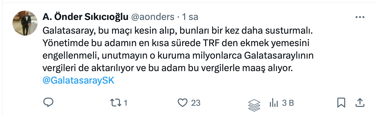 TRT Spor yorumcusundan olay yaratan yorum! “Rakip Fenerbahçe olsaydı engel olmaya çalışırlardı ama…” Sosyal medyada Galatasaraylıları isyan ettirdi 10