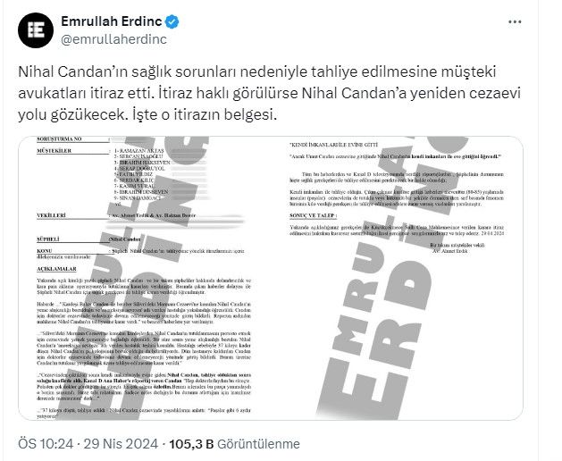 Nihal Candan'ın tahliyesine müşteki avukatlarından itiraz: Yeniden cezaevine girebilir 3