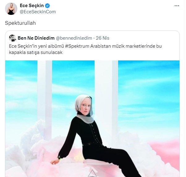 Ece Seçkin'den "Arabistan'daki albüm kapağı" diye paylaşılan görsele esprili yanıt 4