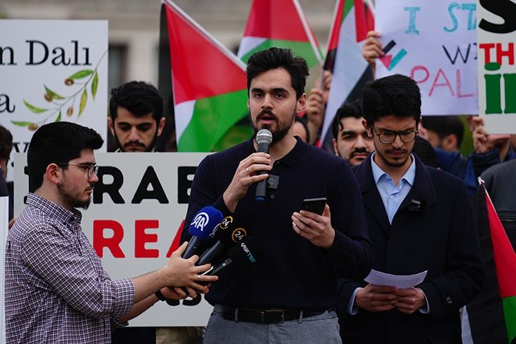 Boğaziçili öğrencilerden Filistin için eylem yapan ABD'li öğrencilere destek 5