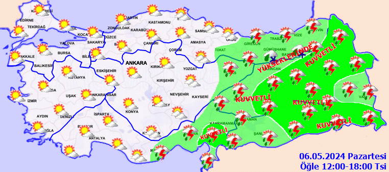 Meteorolojiden 18 il için kuvvetli yağış uyarısı! Zirai dona dikkat 3