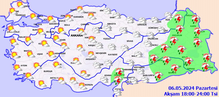 Meteorolojiden 18 il için kuvvetli yağış uyarısı! Zirai dona dikkat 4