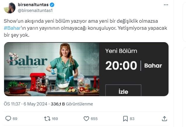 ''Bahar dizisinin yeni bölümü yayınlanmayacak'' iddiası! 3