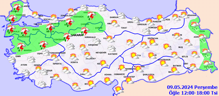 Meteorolojiden birçok il için sağanak yağış uyarısı! 3