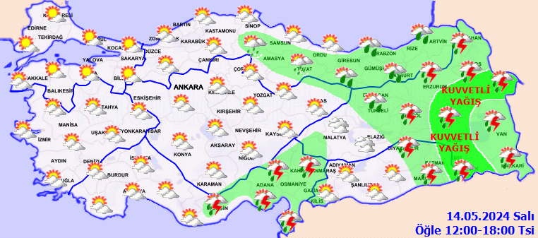 Meteorolojiden birçok il için kuvvetli yağış uyarısı 3