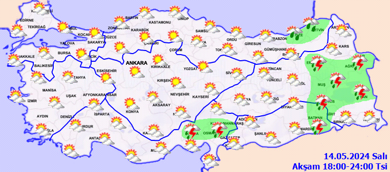 Meteorolojiden birçok il için kuvvetli yağış uyarısı 4