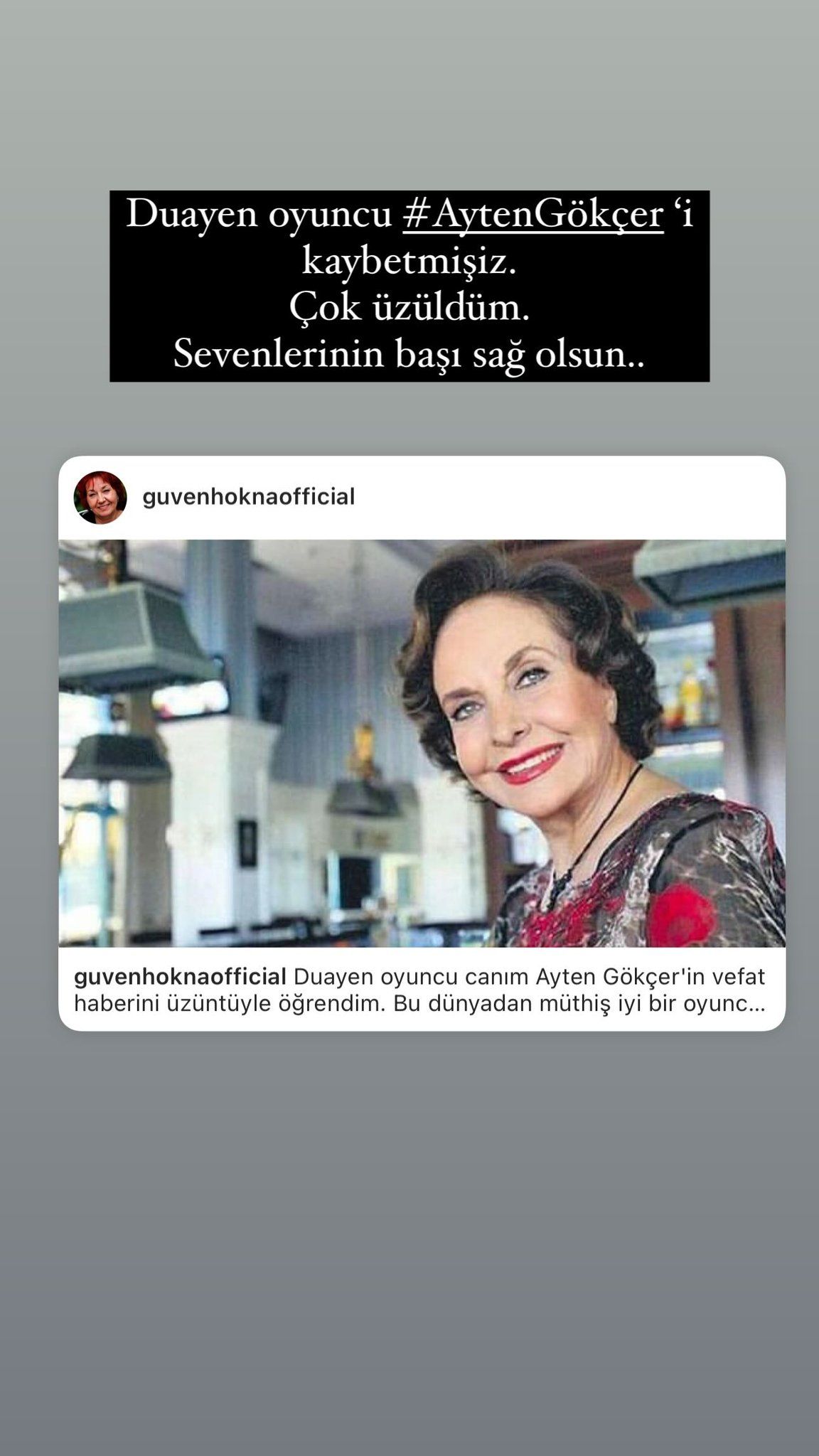 Ölümüyle sanat dünyasını yasa boğdu! Ünlülerden Ayten Gökçer için taziye mesajları 4