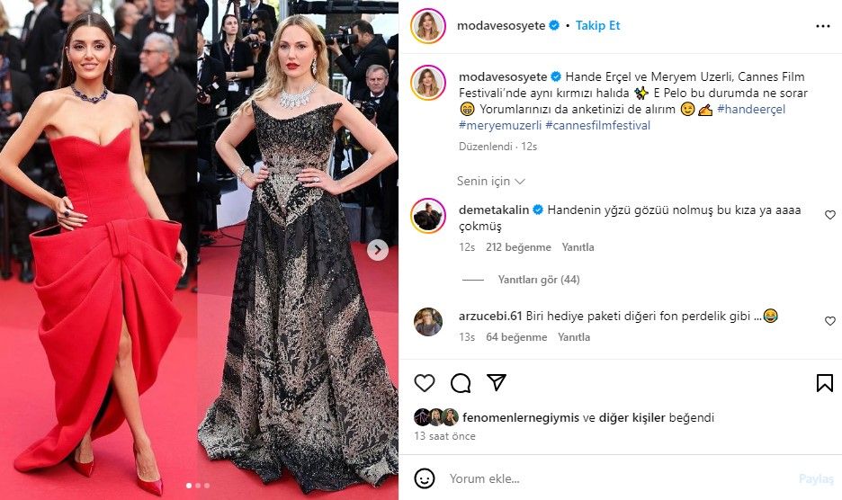 Demet Akalın'dan Cannes Film Festivali'nde boy gösteren Hande Erçel'i kızdıracak yorum 4