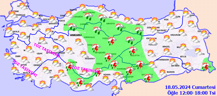 Dışarı çıkacaklar dikkat: Meteoroloji'den toz taşınımı uyarısı! İşte 18 Mayıs Cumartesi hava durumu... 4