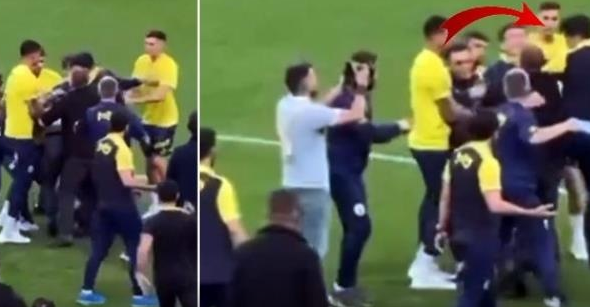 İsmail Kartal'ın oğlu Emre Kartal'dan Galatasaraylı idareciye tekme yumruk saldırı! Herkesi şok eden görüntüler sosyal medyada olay yarattı: Bu kadarına da pes... 3