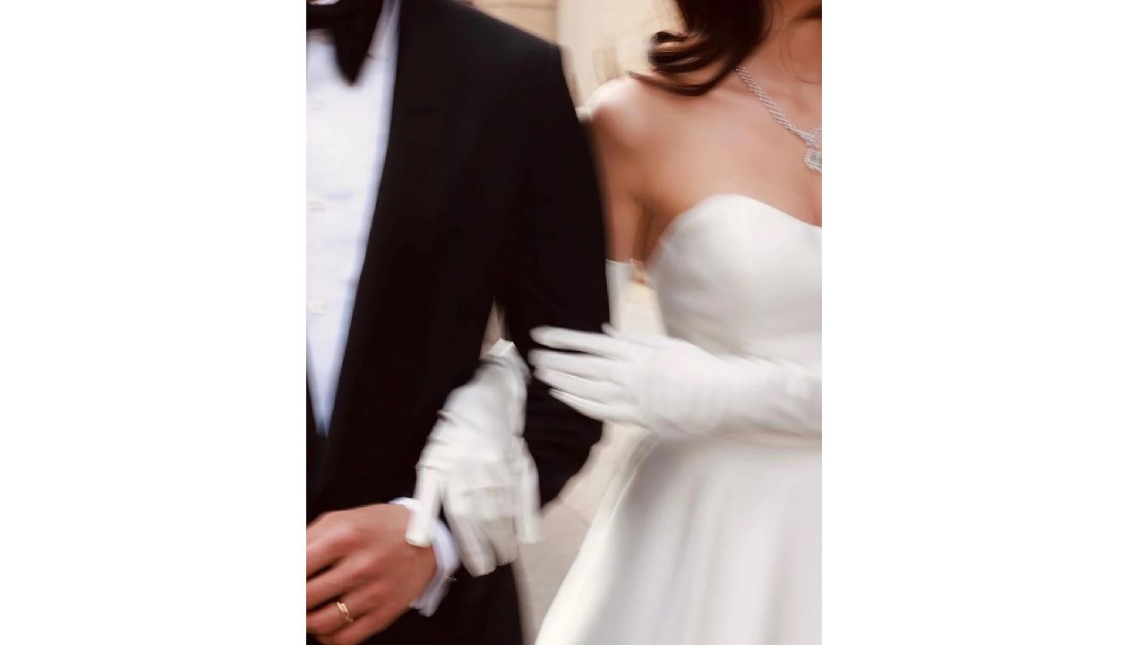 Soyadı değişikliği ile dikkat çekmişti! Futbolcu Yusuf Yazıcı ile evlenen Melisa Aslı Pamuk'tan nikah paylaşımı geldi... 4