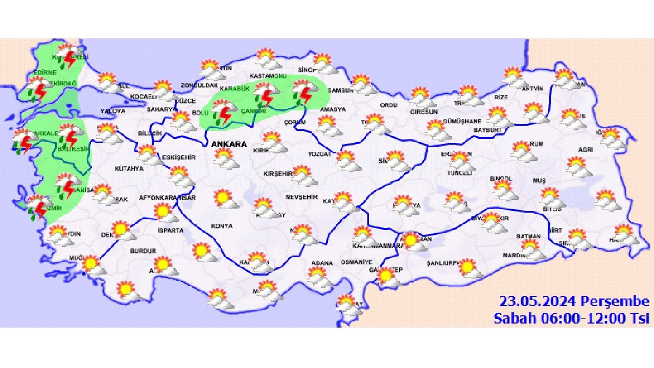 23 Mayıs 2024 Türkiye geneli hava durumu | İşte il il hava durumu... 2