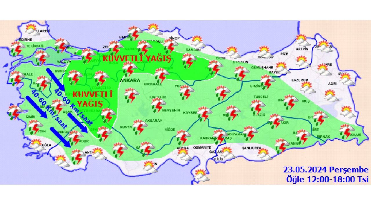 23 Mayıs 2024 Türkiye geneli hava durumu | İşte il il hava durumu... 5