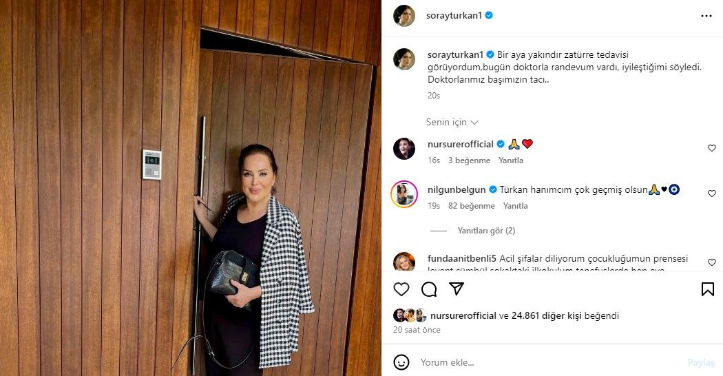 Bir aydır zatürre tedavisi gören Türkan Şoray'dan güzel haber geldi 3