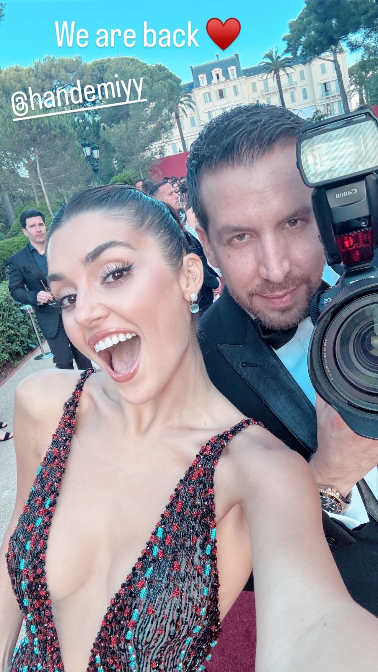 Cannes aşıkları! Melisa Aslı Pamuk ile Yusuf Yazıcı evlendikten sonra ilk kez görüntülendi 9
