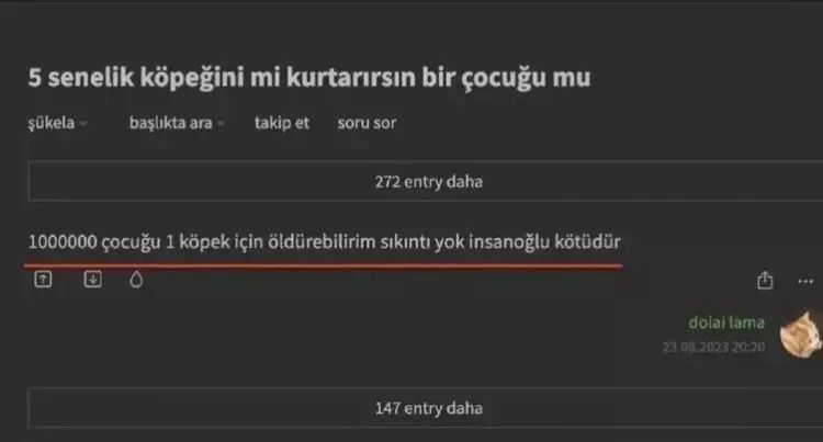 Ekşi Sözlük'te yeni skandal! Başıboş köpek sorunu üzerinden nefret kustular! "1 köpek için 1000 çocuğu öldürebilirim" 5