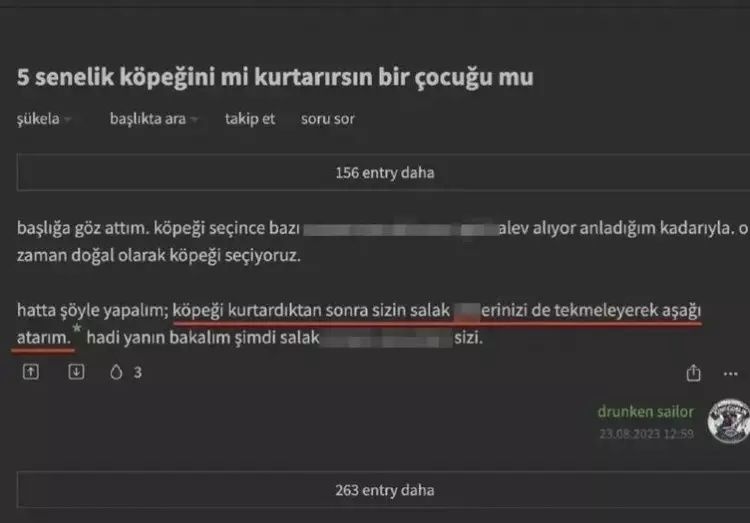 Ekşi Sözlük'te yeni skandal! Başıboş köpek sorunu üzerinden nefret kustular! "1 köpek için 1000 çocuğu öldürebilirim" 11
