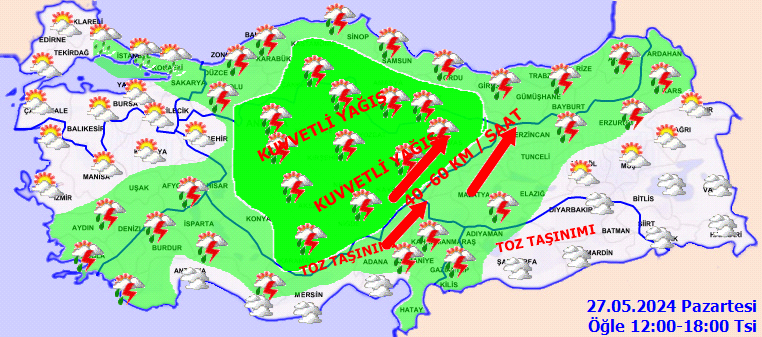 Meteorolojiden 13 il için kuvvetli yağış uyarısı! 3