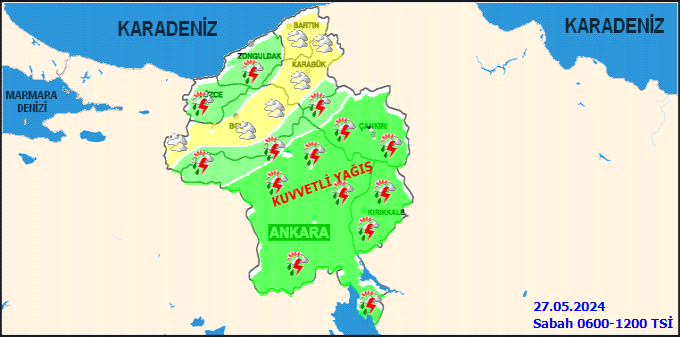 Meteorolojiden Ankara için sarı kodlu uyarı! Çok kuvvetli geliyor 2