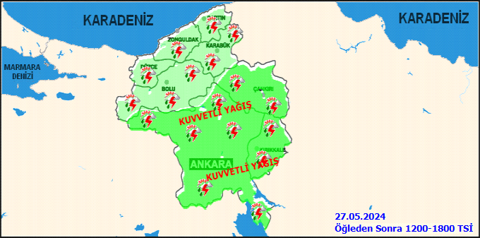 Meteorolojiden Ankara için sarı kodlu uyarı! Çok kuvvetli geliyor 3