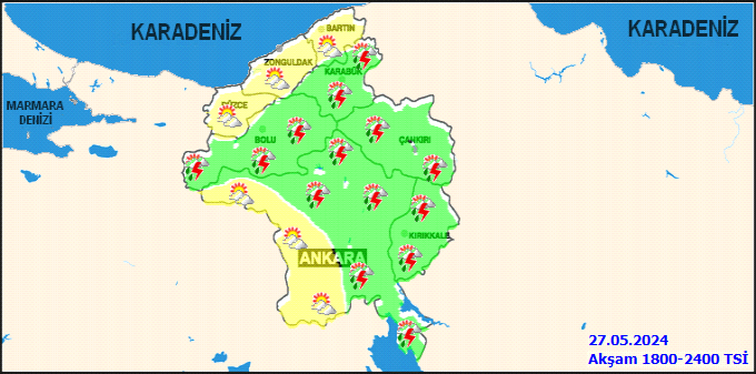 Meteorolojiden Ankara için sarı kodlu uyarı! Çok kuvvetli geliyor 4