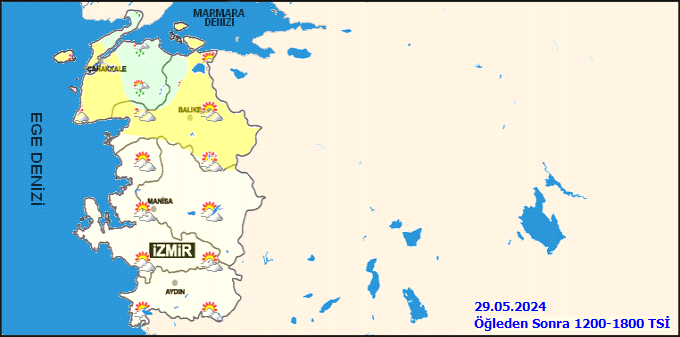 İzmir hava durumu 29 Mayıs 2024 3