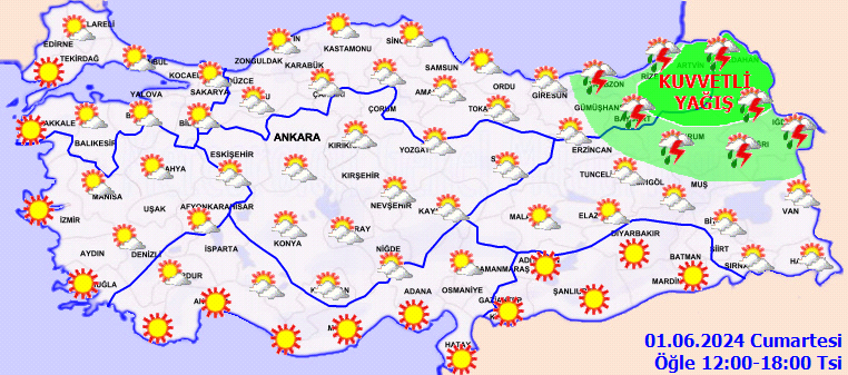 Kavurucu sıcaklar geliyor! Meteoroloji saat verip duyurdu... İşte 1 Haziran Cumartesi hava durumu... 7