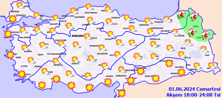 Kavurucu sıcaklar geliyor! Meteoroloji saat verip duyurdu... İşte 1 Haziran Cumartesi hava durumu... 8