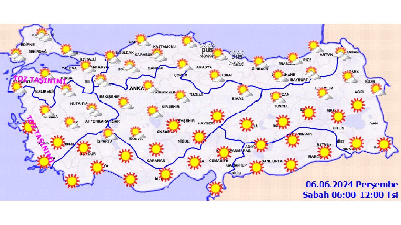 Meteoroloji açıkladı: 6 Haziran 2024 Perşembe günü sıcaklıklar mevsim normalleri üzerinde seyredecek! İşte beklenen hava durumu... 3