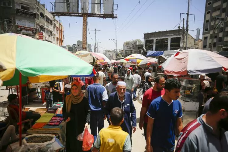 Gazze Şeridi'nde bombalar altında bir bayram daha! Çarşıda pazarda buruk hazırlık... 44