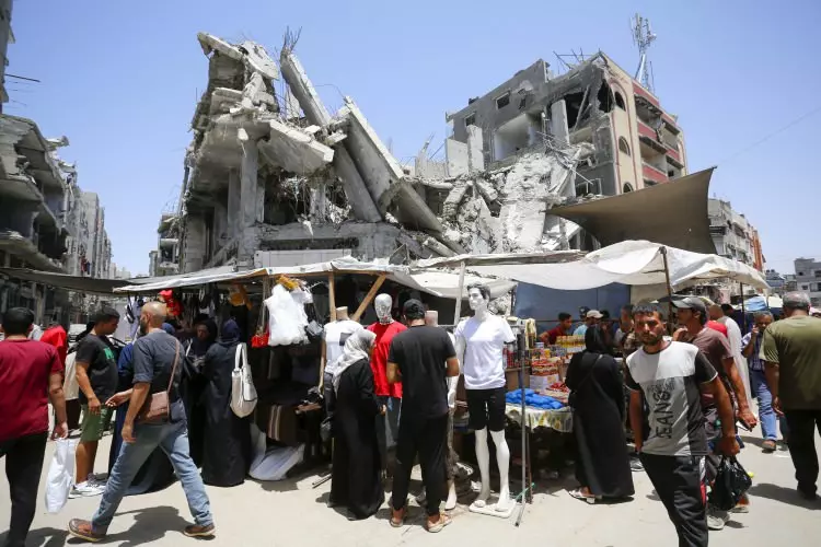 Gazze Şeridi'nde bombalar altında bir bayram daha! Çarşıda pazarda buruk hazırlık... 55