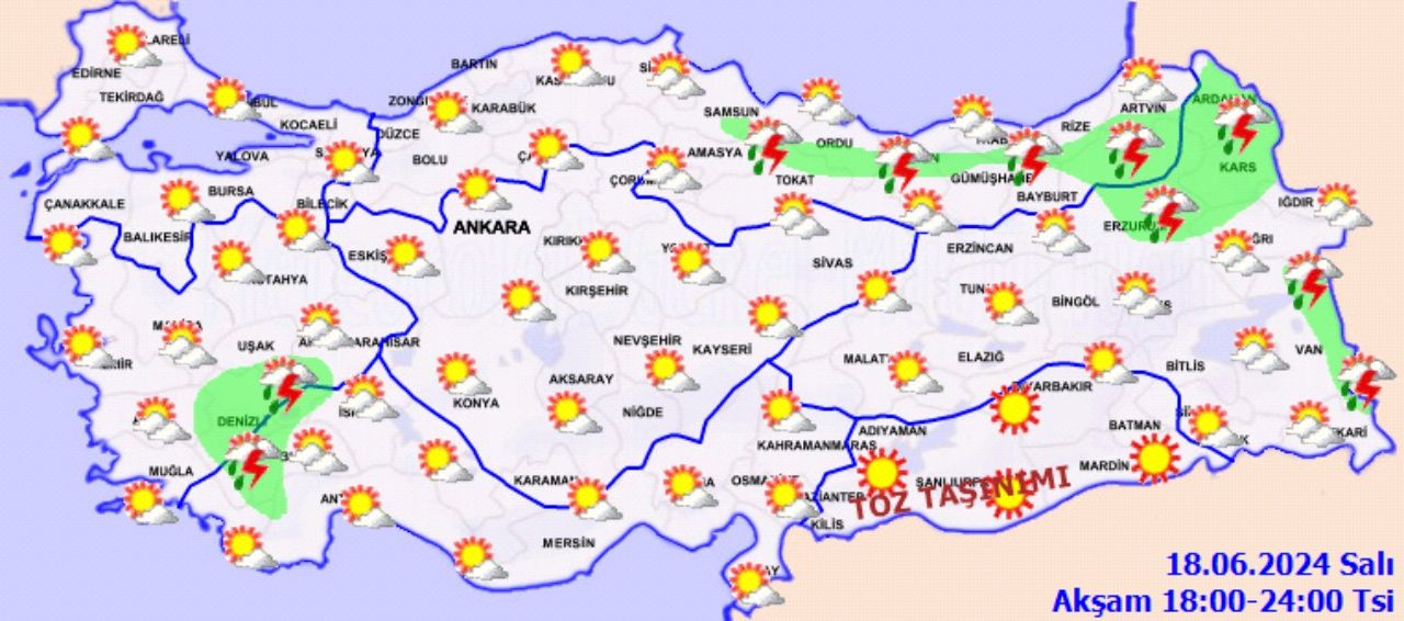 Sıcak bunaltacak! İşte 18 Haziran yurt geneli hava durumu 8