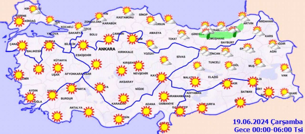 Sıcak bunaltacak! İşte 18 Haziran yurt geneli hava durumu 5